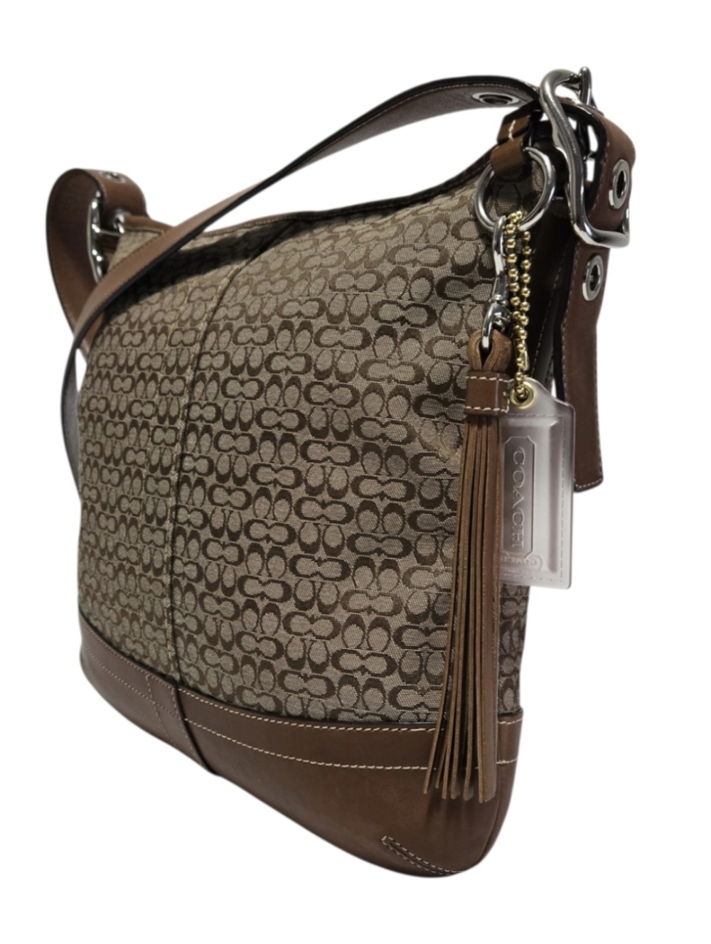 Coach (Vintage) F066-F10417 Signature Mini "C" Covertible/Shoulder Bag-EUC - Picture 4 of 15